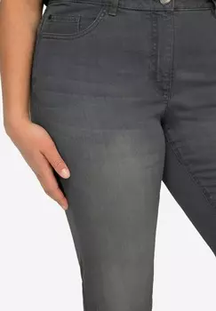 Джинсы облегающего кроя 7/8-CLAIRE STRETCHKOMFORT GESCHNITTENER POCKET Angel of Style, серый