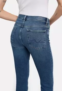 Джинсы облегающего кроя 7 for all mankind, синий