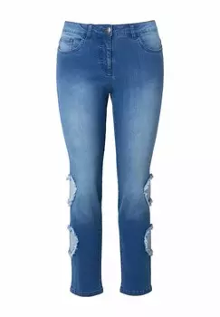 Джинсы облегающего кроя Angel of Style, сине-серый