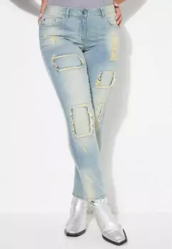 Джинсы облегающего кроя Angel of Style, светло-голубой