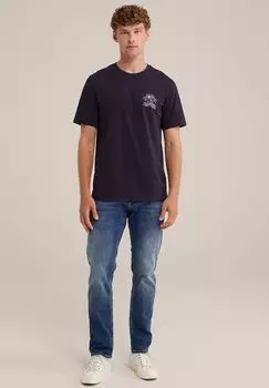 Джинсы облегающего кроя BLUE RIDGE WE Fashion, темно-синий