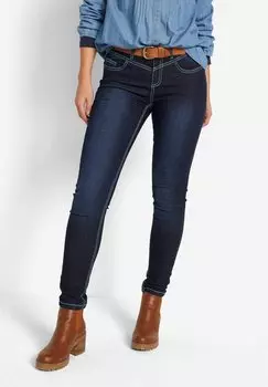 Джинсы облегающего кроя bonprix, синий