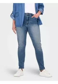 Джинсы облегающего кроя CARICONIC HOHE TAILLE ONLY Carmakoma, деним