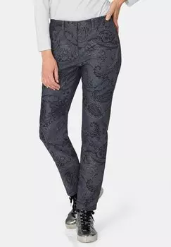 Джинсы облегающего кроя CARLA MIT PAISLEY-MUSTER GOLDNER, синий