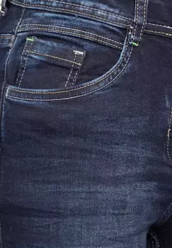 Джинсы облегающего кроя Cecil, темно-синий деним