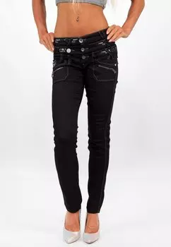 Джинсы облегающего кроя Cipo & Baxx, черный