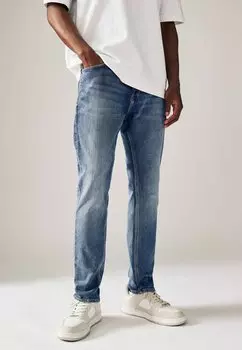 Джинсы облегающего кроя COMFORT STRETCH Next, синий деним