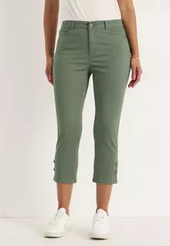 Джинсы облегающего кроя CROP WITH FIVE-POCKET DESIGN Cellbes of Sweden, хаки