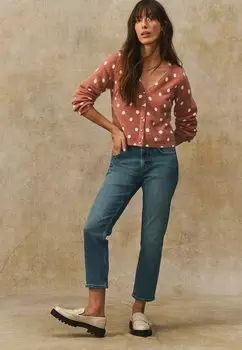 Джинсы облегающего кроя CROPPED Next, синий