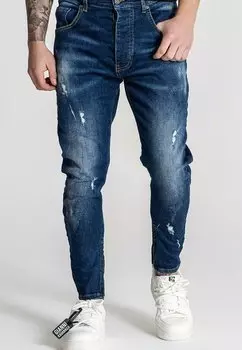 Джинсы облегающего кроя DISTRESSED ZIP Gianni Kavanagh, темно-синий