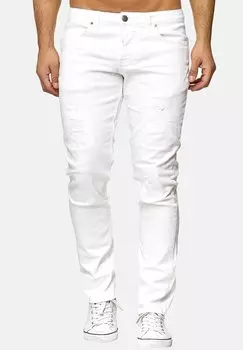 Джинсы облегающего кроя Elara, белый