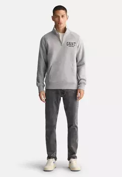 Джинсы облегающего кроя GANT, черный