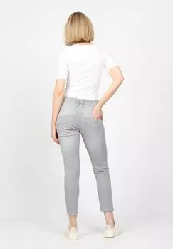 Джинсы облегающего кроя GERDA CROPPED Gang, серый деним