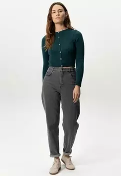 Джинсы облегающего кроя HIGH WAIST TAPERED BORA Sissy-Boy, серый