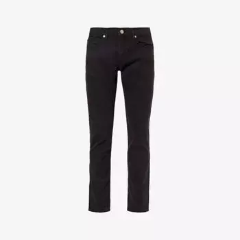 Джинсы облегающего кроя из эластичной ткани с петлями для ремня L'Homme Frame, черный