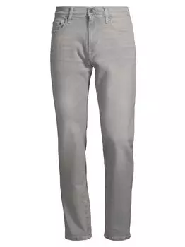 Джинсы облегающего кроя из хлопка John Varvatos, серый