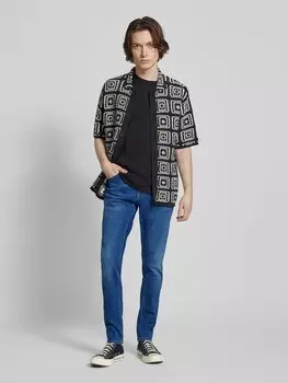 Джинсы облегающего кроя из хлопковой смеси, модель «AUSTIN» Tommy Jeans, темно-синий