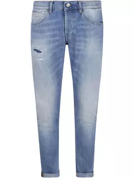 Джинсы облегающего кроя из светлой ткани DONDUP, синий