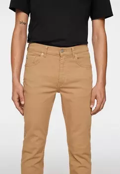 Джинсы облегающего кроя J.LINDEBERG, коричневый