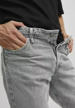 Джинсы облегающего кроя Jack & Jones, серый деним