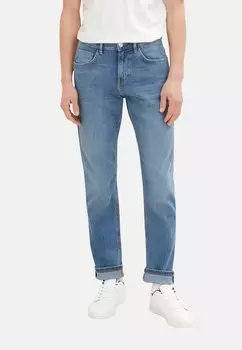 Джинсы облегающего кроя JOSH IM 5 POCKET STYLE MIT REISSVERSCH TOM TAILOR, цвет Blau