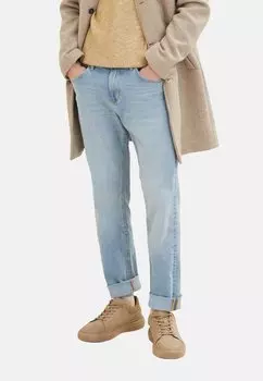 Джинсы облегающего кроя JOSH IM 5 POCKET STYLE MIT REISSVERSCH TOM TAILOR, цвет Blau
