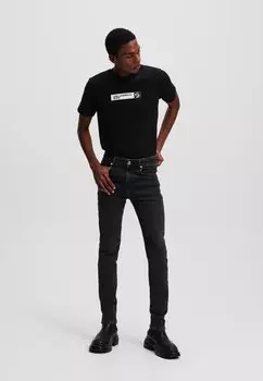 Джинсы облегающего кроя Karl Lagerfeld Jeans, черный