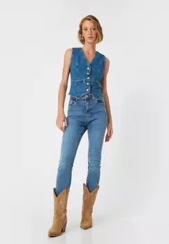 Джинсы облегающего кроя Koton, синий деним