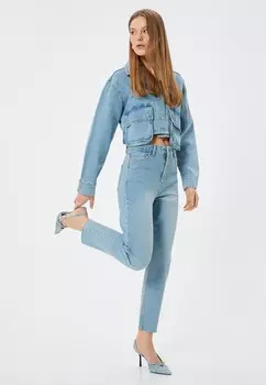 Джинсы облегающего кроя Koton, светло-голубой