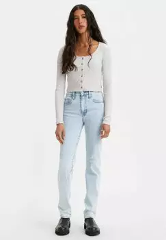 Джинсы облегающего кроя Levi's High Rise, голубой