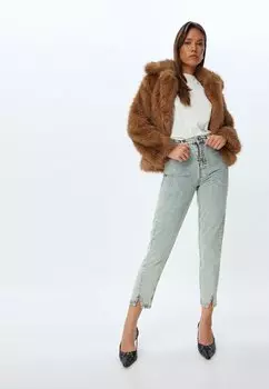 Джинсы облегающего кроя MOM Koton, синий деним