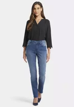 Джинсы облегающего кроя NYDJ, синий