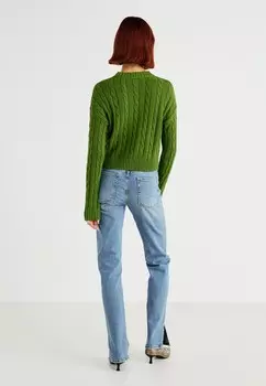 Джинсы облегающего кроя ONLBILLIE SLIT STRAIGHT ONLY, светло-голубой деним
