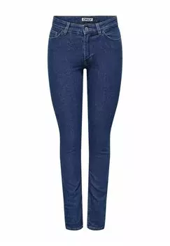 Джинсы облегающего кроя ONLHUSH ONLY, темно-синий деним