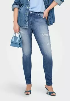Джинсы облегающего кроя ONLY Carmakoma, цвет Medium Blue Denim
