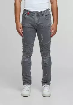 Джинсы облегающего кроя OSCAR RIPPED 2Y Premium, серый
