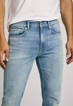 Джинсы облегающего кроя Pepe Jeans, синий деним