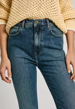 Джинсы облегающего кроя Pepe Jeans, синий деним