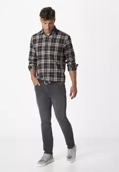 Джинсы облегающего кроя PIPE MIT MOTION COMFORT STRETCH Paddock's, серый деним