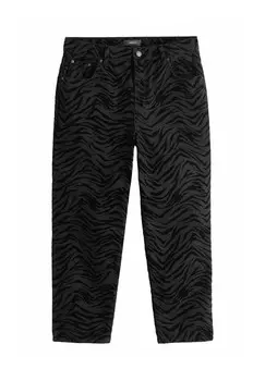 Джинсы облегающего кроя PRINT FLOCKED Next, черный