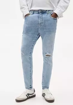 Джинсы облегающего кроя PULL&BEAR, цвет Blue Denim