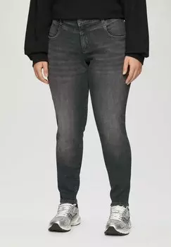 Джинсы облегающего кроя QS, серый