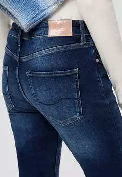 Джинсы облегающего кроя QS, темно-синий деним