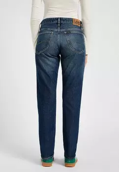 Джинсы облегающего кроя RIDER Lee, синий деним