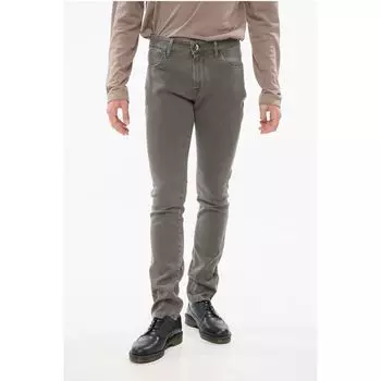 Джинсы облегающего кроя с 5 карманами ID Corneliani, Green