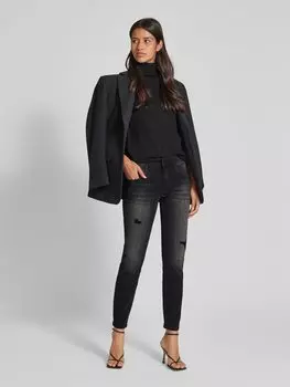 Джинсы облегающего кроя с 5 карманами, модель «BOYFRIEND» Angels, антрацит