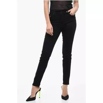 Джинсы облегающего кроя с нашивкой-логотипом Woolrich, Black