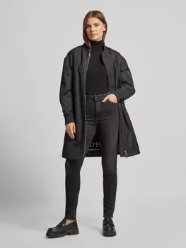 Джинсы облегающего кроя с пятью карманами QS, темно-серый