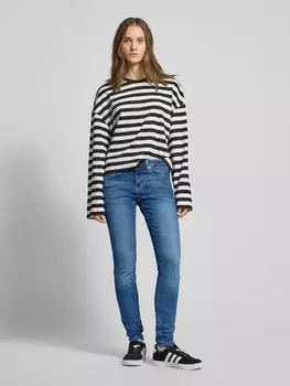 Джинсы облегающего кроя с пятью карманами, модель «SOPHIE» Tommy Jeans, темно-синий