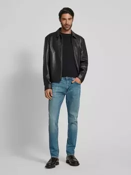 Джинсы облегающего кроя с пятью карманами, модель «LEON» SELECTED HOMME, светло-голубой